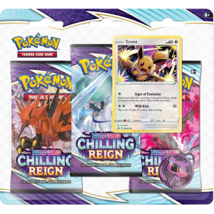 Sword & Shield - Chilling Reign 3 Pack Blister (Eevee or Snorlax) — Eevee