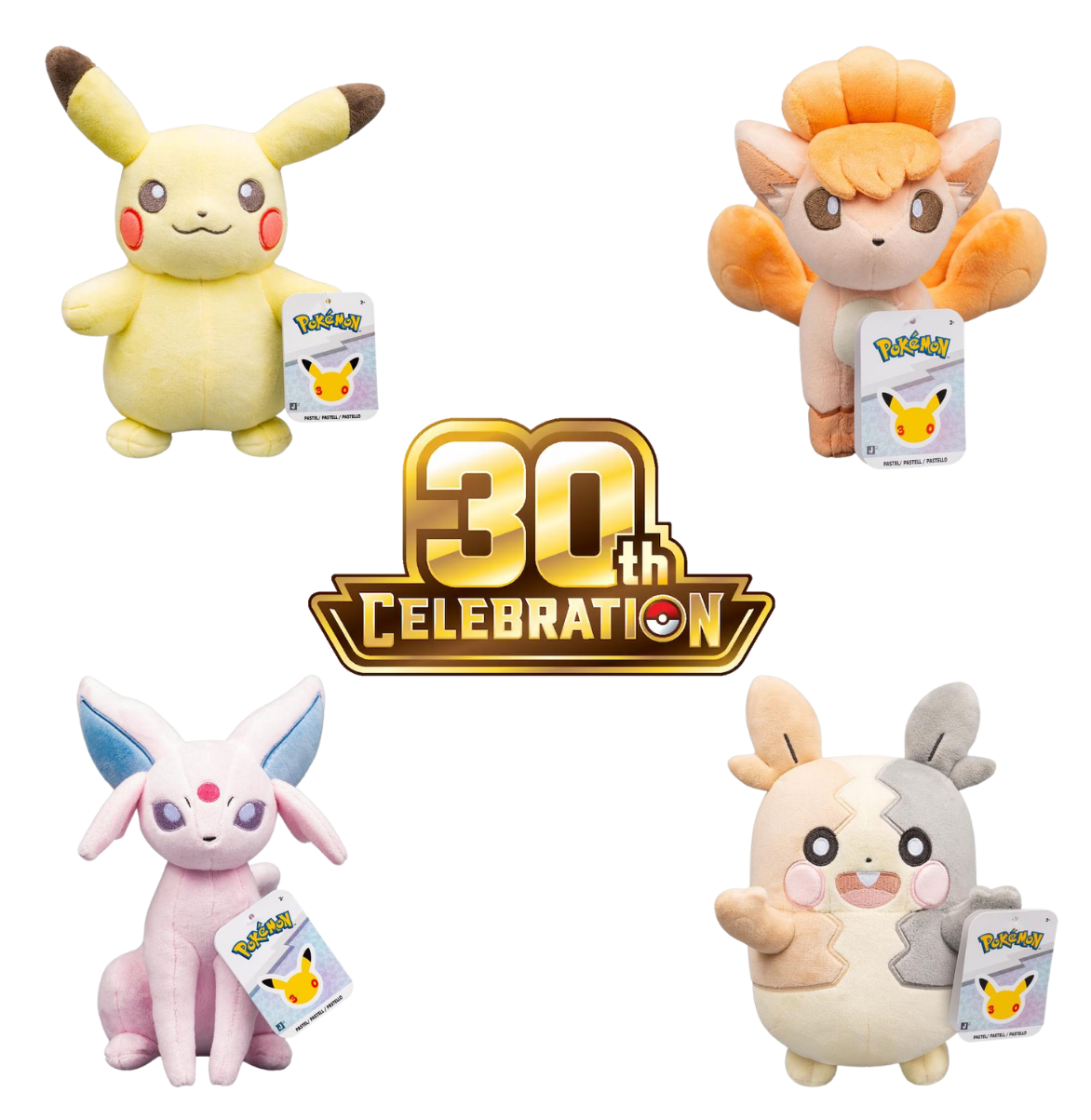 Pokemon 30th Celebration - 8 Inch Plush (Pastel) — Vulpix - Image 2